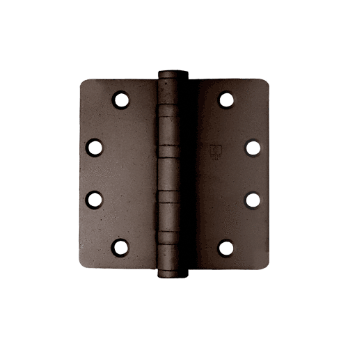 Bronze Non-Removable Pin Heavy Weight 1/4" Radius Ball Bearing Template Butt Hinge