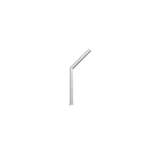 CRL SG0100PS Polished Stainless Elegant 100 Series 2" Tubing Glass On Slant Only Sneeze Guard