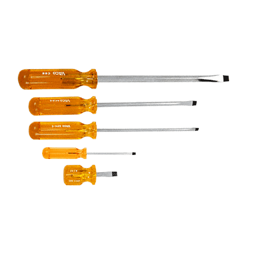 5-Piece Slotted Screwdriver Set