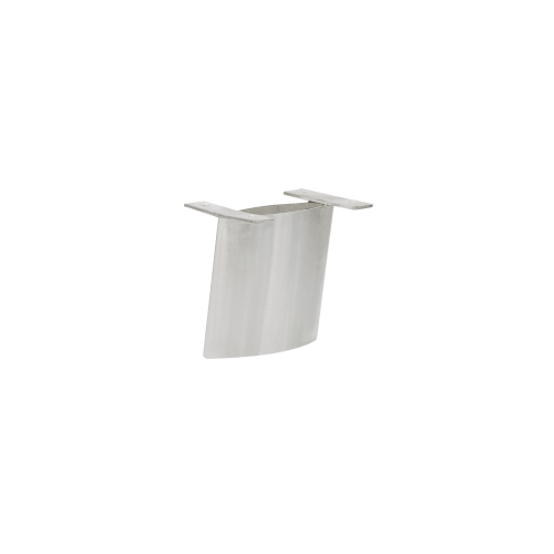 CRL SCS6A Brushed Stainless Angled 6" Steel Support