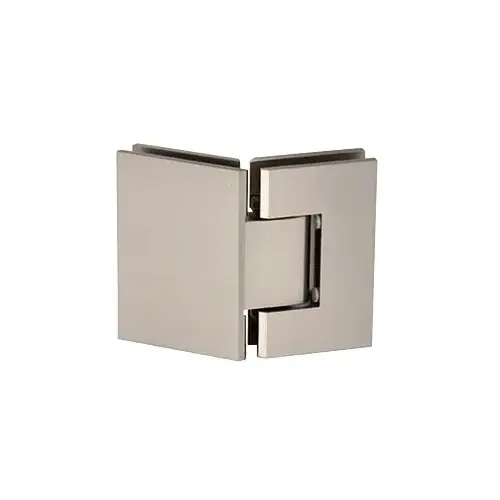CRL JRG545BN Brushed Nickel Junior Geneva 545 Series 135 Degree Glass-to-Glass Hinge With 5 Degree Pin Preset