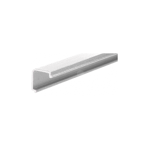 Satin Anodized Aluminum Upright Snap-In Extrusion 144" Stock Length