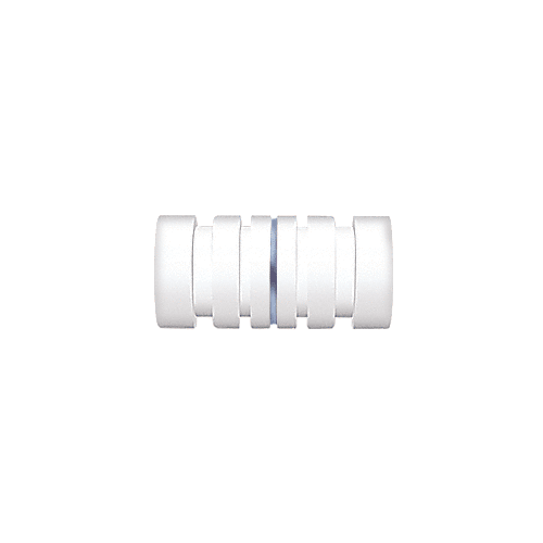 White Contemporary Style Back-to-Back Shower Door Knobs