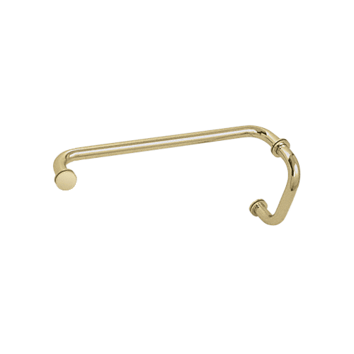 Satin Brass 6" Pull Handle and 12" Towel Bar BM Series Combination With Metal Washers