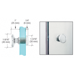 Crl Sdk200ch Polished Chrome Traditional Style Single Sided Door Knob