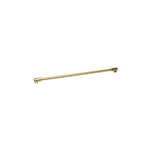 Polished Brass 39" Sleeve-Over Glass-To-Glass Support Bar for 3/8" to 1/2" Thick Glass