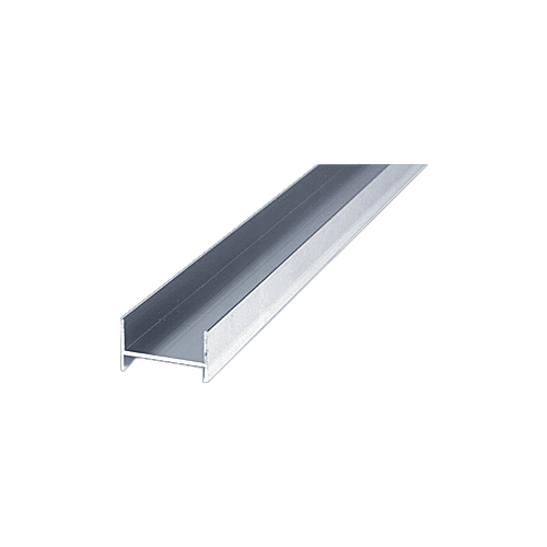 Brite Anodized 72" Frameless Sliding Shower Door Side Jamb Extrusion for 1/4" and 3/8" Glass