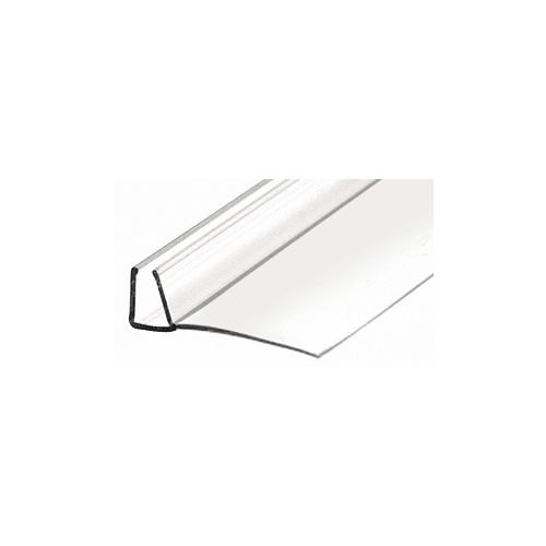 95" Clear Poly U-Channel with 1-3/4" (44 mm) Fin for 1/2" Glass