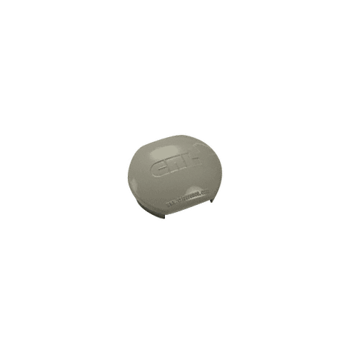 Beige Gray Aluminum Windscreen System Round Post Cap for 180 Degree Center or End Posts