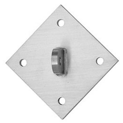 316 Brushed Stainless Diamond Shaped Mounting Plate for 12 mm Rods
