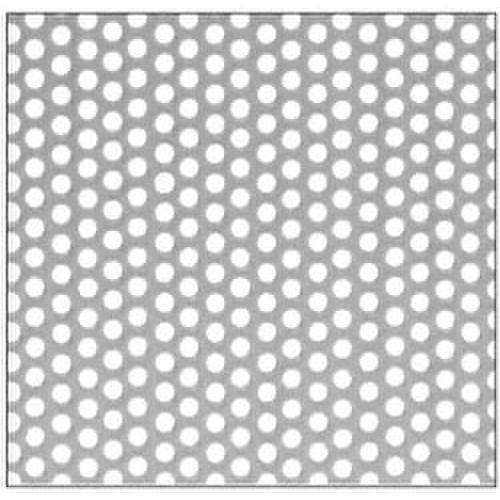 Custom Perforated Infill Panel - 1/4" Round Straight Holes