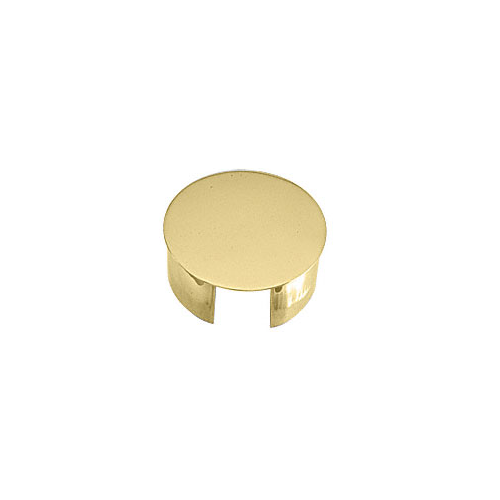Polished Brass End Cap for 4" Cap Railing