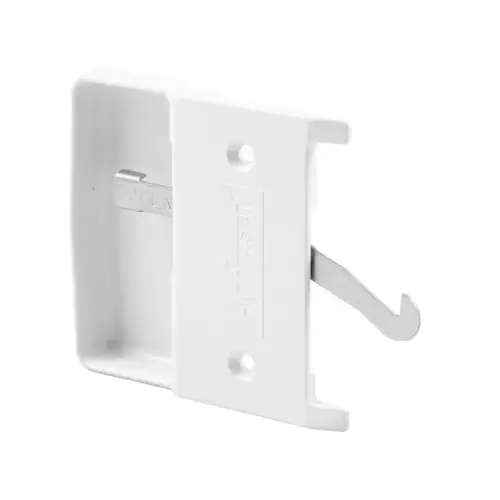 White Sliding Screen Door Latch and Pull With 2-1/8" Screw Holes for Andersen Doors