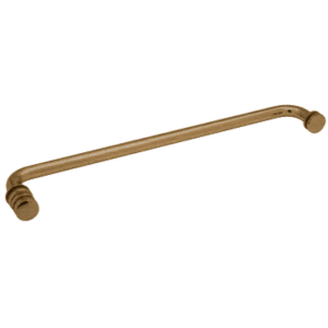 CRL TBCC18ABR Antique Brass 18 Towel Bar with Contemporary Knob