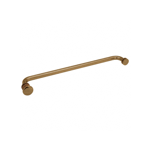 Antique Brass 18" Towel Bar with Traditional Knob