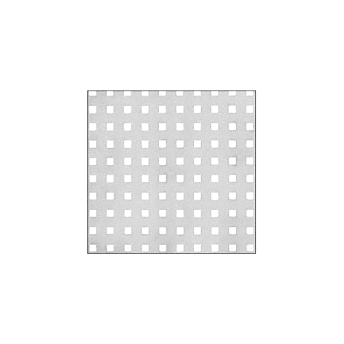 Aluminum Mill 4x10 Perforated Infill Panel - Perforated Square