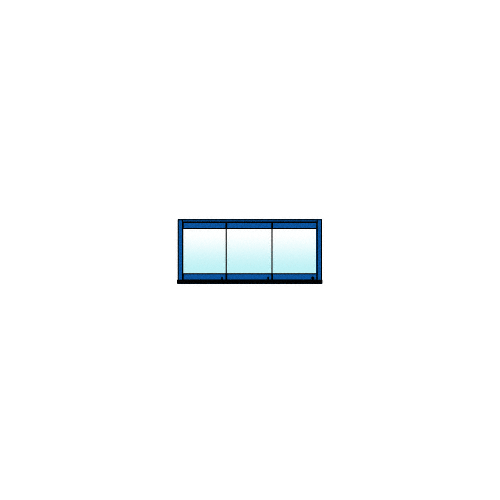 Custom Color 3-Panel Overhead Track Full Leaf Bi-Fold Door Configuration