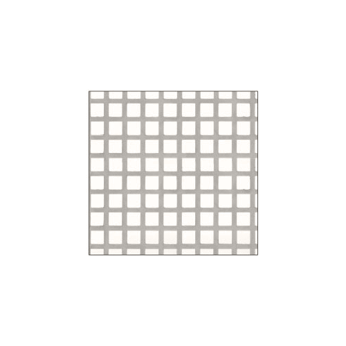 Mill Stainless Steel 4 x 10 Perforated Infill Panel - Lattice