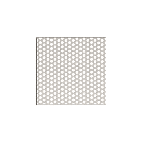 Mill Stainless Steel 4x10 Perforated Infill Panel - 1/4" Round Straight Holes