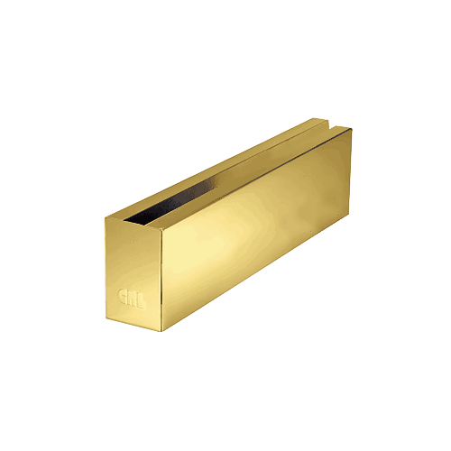 Polished Brass 12" Welded End Cladding for L68S Series Laminated Square Base Shoe