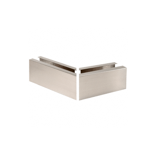 Brushed Stainless 12" Mitered 135 degree Corner Cladding for B5A Series Base Shoe