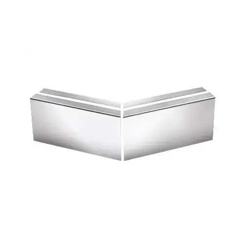 Polished Stainless 12" Mitered 135 Degree Corner Cladding for RG450 Series Base Shoe