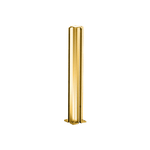 Brite Gold Anodized 30" 4-Way Design Series Partition Post
