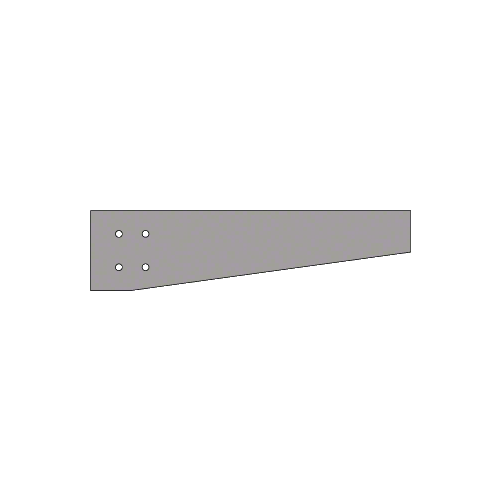 Clear Anodized Tapered Square Outrigger - Custom Length