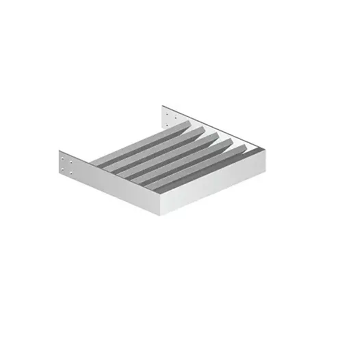 Clear Anodized Rectangular 1" x 3" Support Tube / Sunshade Blade - 146" Length