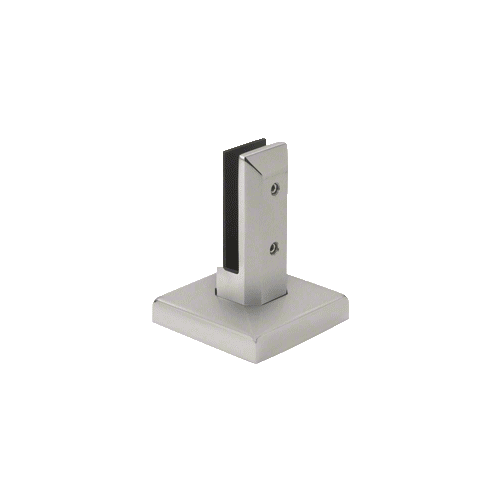 316 Brushed Stainless Steel Finish Surface Mount Friction Fit Square Spigot