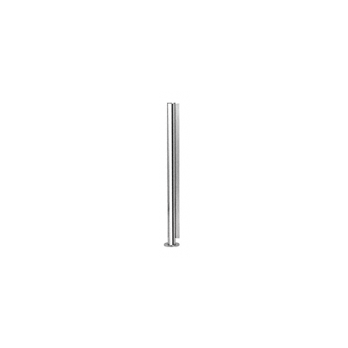 Polished Stainless 18" x 1" SBPP08 Slimline Series Round End Partition Post