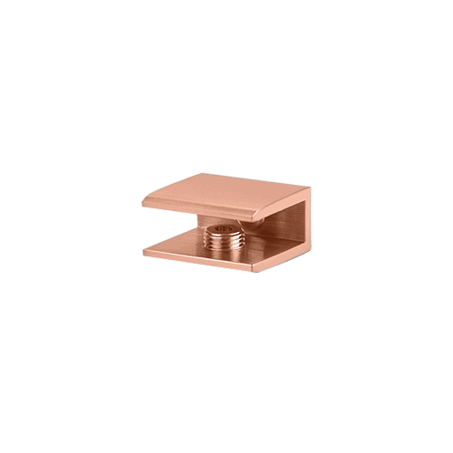 Brushed Copper Square Interior Shower Shelf Clamp