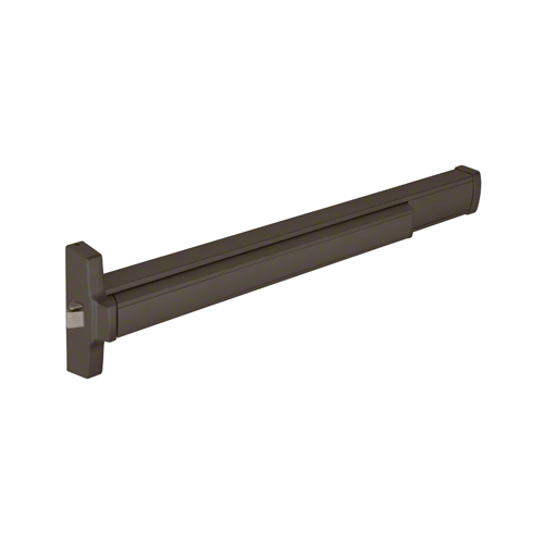 36" Model 2095 Grade 1 Rim Latch Panic Exit Device Left Hand Reverse Bevel with 'S' Strike Fits 36" Wide Door Dark Bronze Finish
