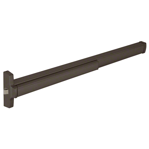 Dark Bronze Anodized Model 2095E Electric Rim Latch Retraction Panic Exit Device with 'C' Strike - Fits 36" to 48" Wide Door