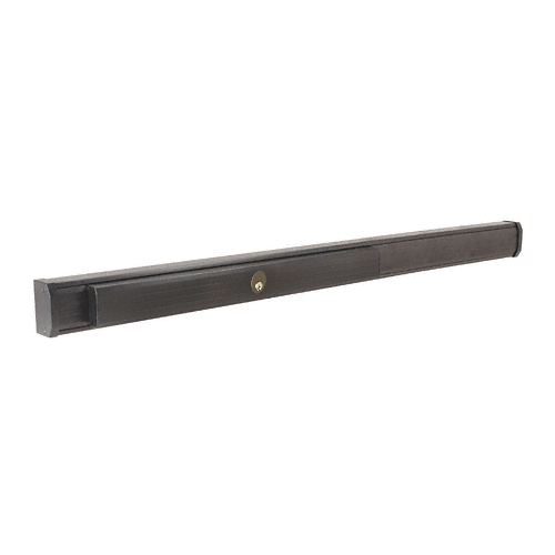 Dark Bronze 48" 1285 Push Pad Concealed Vertical Rod Left Hand Reverse Bevel Panic Exit Device with Cylinder Dogging