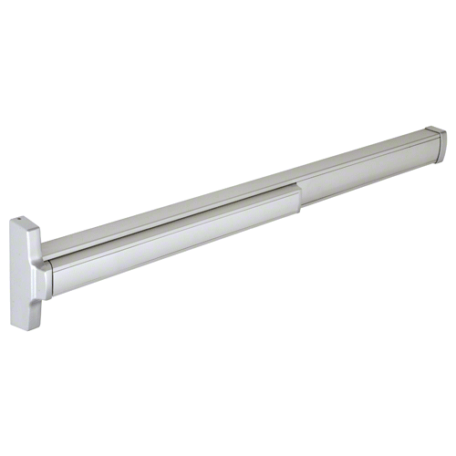 48" Aluminum Finish Model 2085 Concealed Vertical Rod Panic Exit Device Dual Point Latching with Top Latch and Bottom Hex Bolt Left Hand Reverse Bevel
