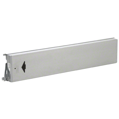Model 3185 Mid-Panel Concealed Vertical Rod Exit Device with Top Latch Aluminum Finish Left Hand Reverse Bevel