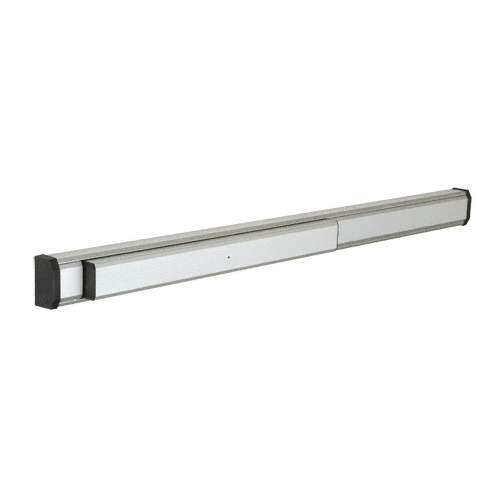 Satin Aluminum 48" 1285 Push Pad Concealed Vertical Rod Left Hand Reverse Bevel Panic Exit Device, Smooth Finish