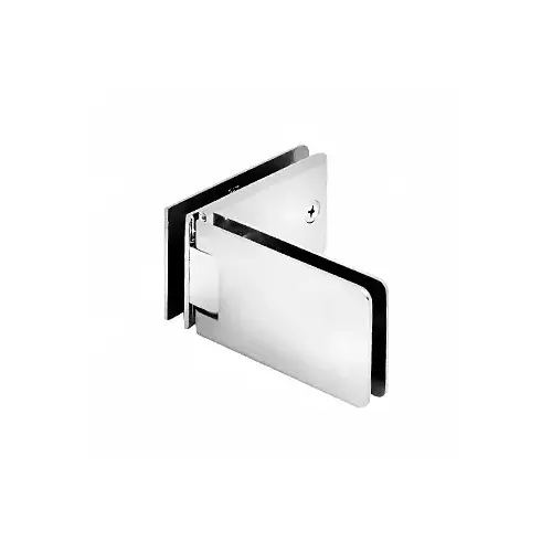 Satin Chrome Adjustable 90 Degree Glass-to-Glass Grande Series Hinge