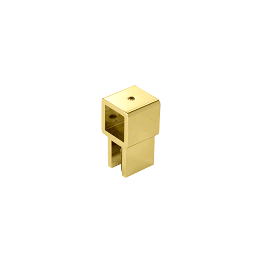 Brass Movable Bracket for 3/8" to 1/2" (10 to 12 mm) Glass - Square Bar