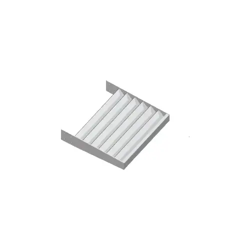 Clear Anodized 5" x 1/4" Flat Bar Blade Extrusion - Custom Length