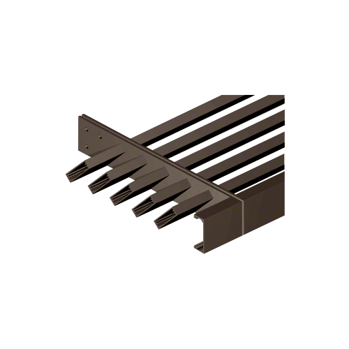 Dark Bronze 1-1/2" x 4" 'C' Channel Fascia - Custom Length