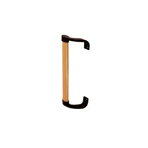 Wood/Black Inside Pull with 6-1/2" Screw Holes