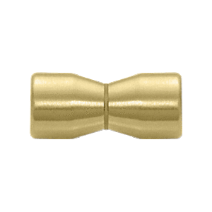 Satin Brass Back-to-Back Bow-Tie Style Knobs