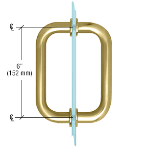 Crl Sdpr6sb Satin Brass 6 Tubular Back To Back 3 4 Diameter