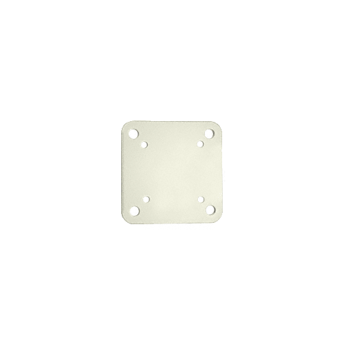 CRL BP60W Oyster White 6-1/2" x 6-1/2" Square Base Plate