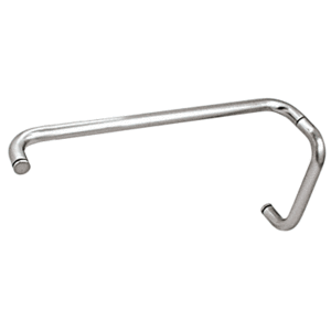 CRL BMNW8X18CH Polished Chrome 8" Pull Handle and 18" Towel Bar BM Series Combination Without Metal Washers