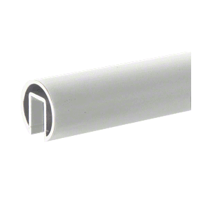Satin Anodized 1.9" Extruded Aluminum Cap Rail for 1/2" or 5/8" Glass - 240"