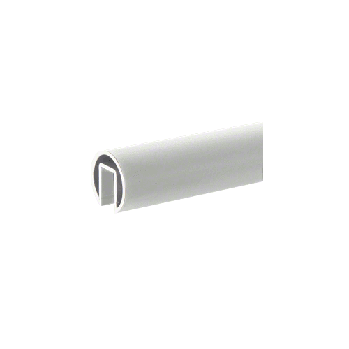 Satin Anodized 1.9" Extruded Aluminum Cap Rail for 1/2" or 5/8" Glass - 240"