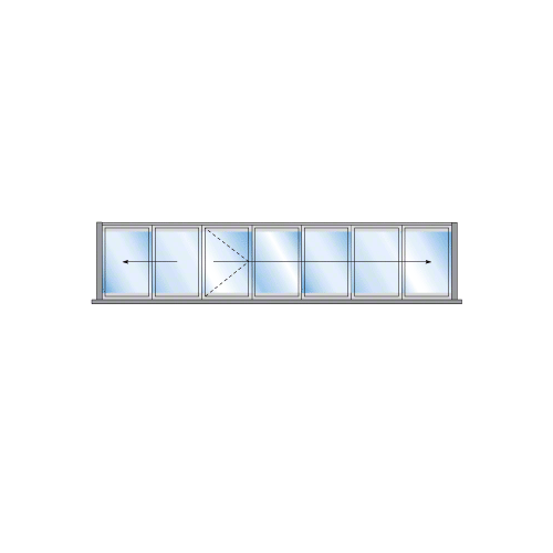 S55 Monterey 2+5 Bi-Fold Bi-Part Exterior Swing with Flush Sill Black Powder Coat S55 Monterey 2+5 Bi-Fold Bi-Part Exterior Swing with Flush Sill Black Powder Coat